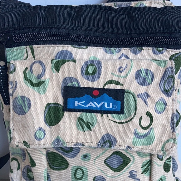 Kavu tan lavender mint green multi-color adjustable strap crossbody purse - Picture 3 of 13